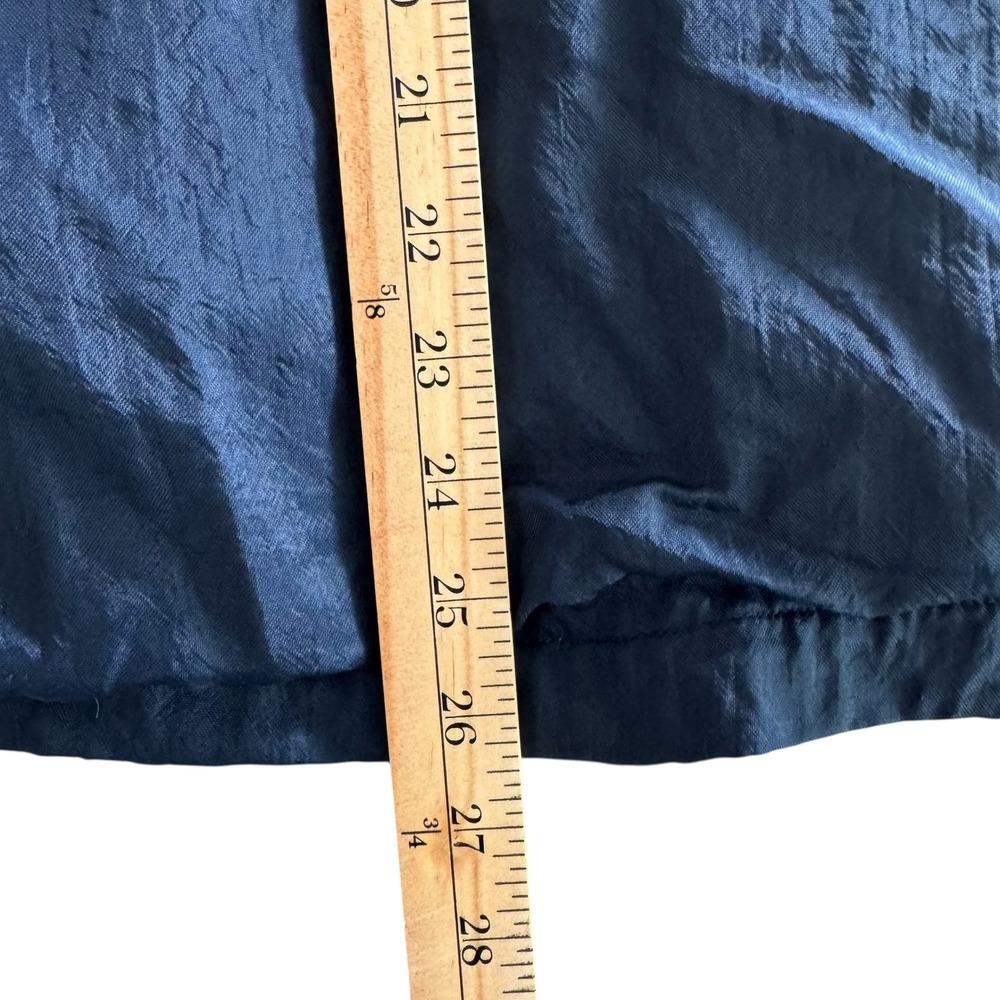 Vintage Champion Medium Navy Blue V-Neck Nylon Men's Pullover Windbreaker - Picture 9 of 13